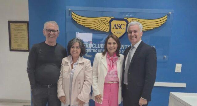 Rede Feminina de Combate ao Câncer e Aeroclube de Santa Catarina