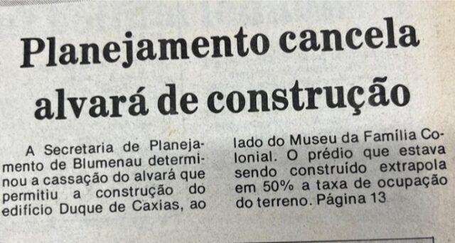 Prédio no Centro Histórico de Blumenau