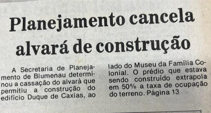 Prédio no Centro Histórico de Blumenau