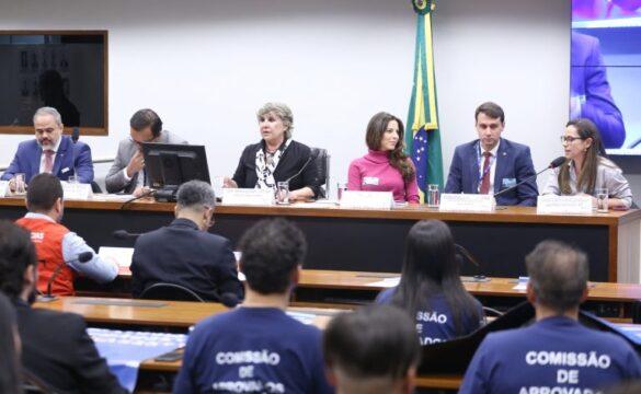 Pessoas reunidas em audiência na Câmara dos Deputados