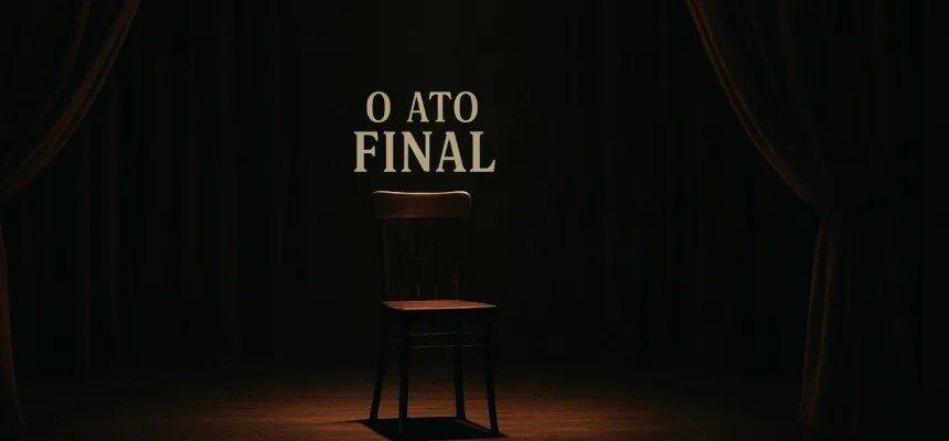Alunos do Theatro Adolpho Mello apresentando o espetáculo O Ato Final em São José