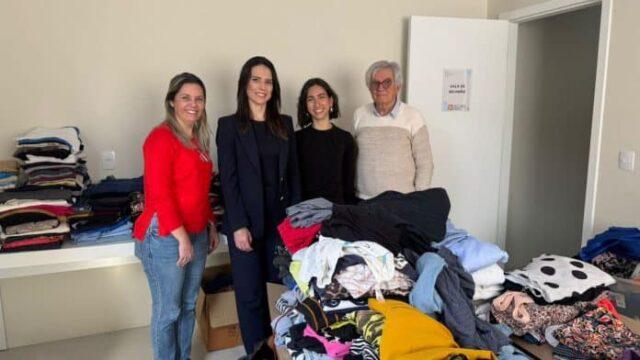 Doações de roupas e sapatos para o Instituto Pe. Vilson Groh