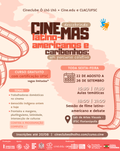 Imagem do curso de cinemas latino-americanos e caribenhos