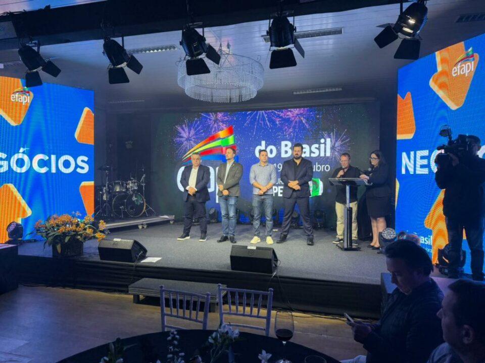 Evento de lançamento da Efapi do Brasil em Joinville