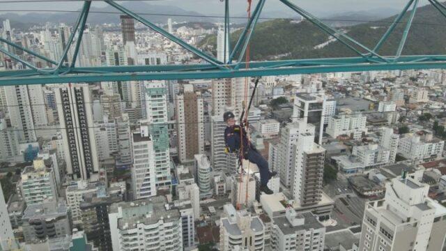Equipe de Salvamento em Altura do Corpo de Bombeiros Militar de Santa Catarina no ROPE Days 2025