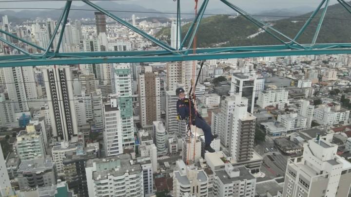 Equipe de Salvamento em Altura do Corpo de Bombeiros Militar de Santa Catarina no ROPE Days 2025