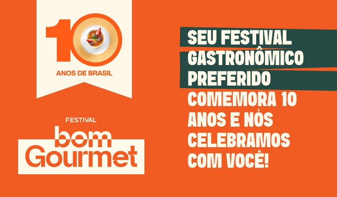 Logo do Festival Bom Gourmet Florianópolis com lista de restaurantes participantes