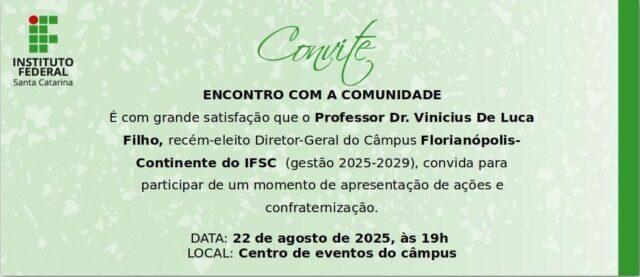 Evento aberto ao público no IFSC