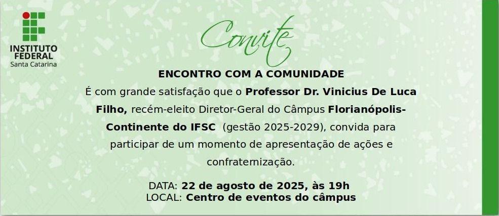 Evento aberto ao público no IFSC