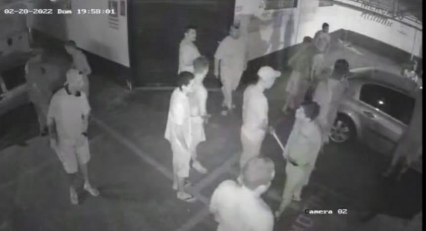 Imagem do julgamento de torcedores do JEC por tentativa de homicídio em Joinville