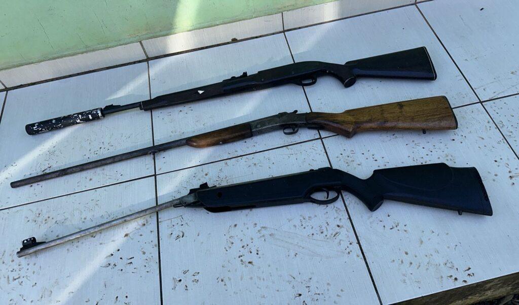 Apreensão de armas e munições durante Operação Impacto em Tunápolis
