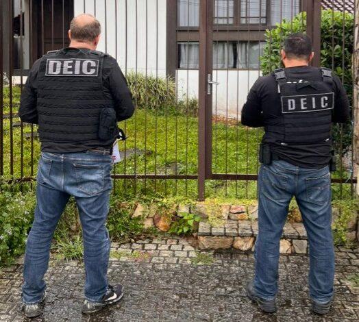 Investigação da Polícia Civil em Joinville