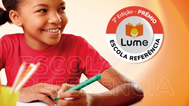 Imagem do Prêmio Lume 2025 destacando a excelência escolar em Santa Catarina