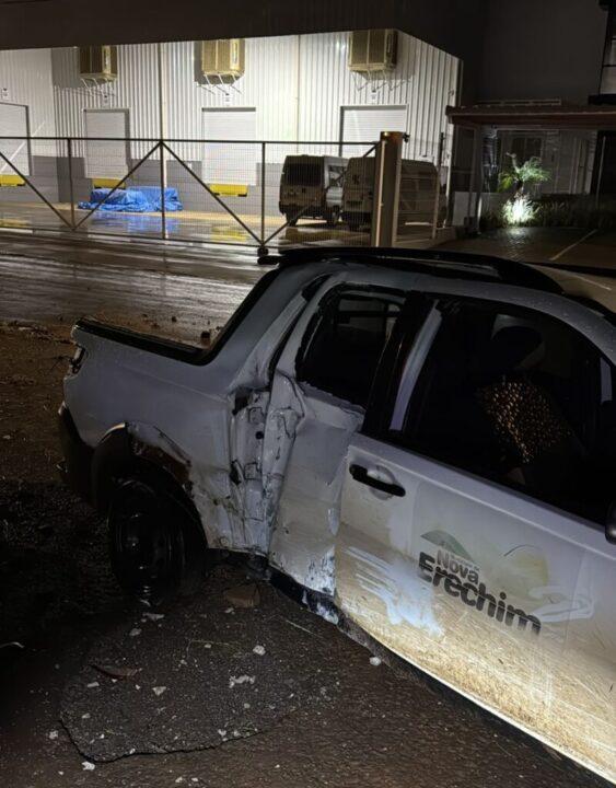 Suspeito de furto de veículo sendo detido pela Polícia Civil de Santa Catarina