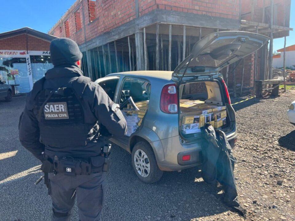 Mulheres argentinas presas por contrabando na rodovia BR-282