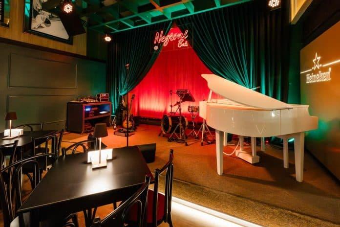 Programação de shows ao vivo no Negroni Bar