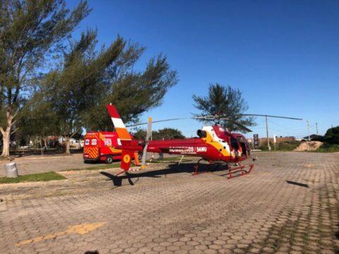 Equipe de bombeiros do 1º Batalhão em ação de resgate