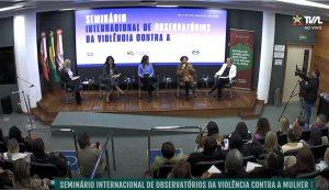 Ilustração representativa do Seminário Internacional de Observatórios da Violência contra a Mulher