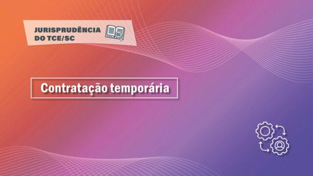TCE SC Contratação Temporária