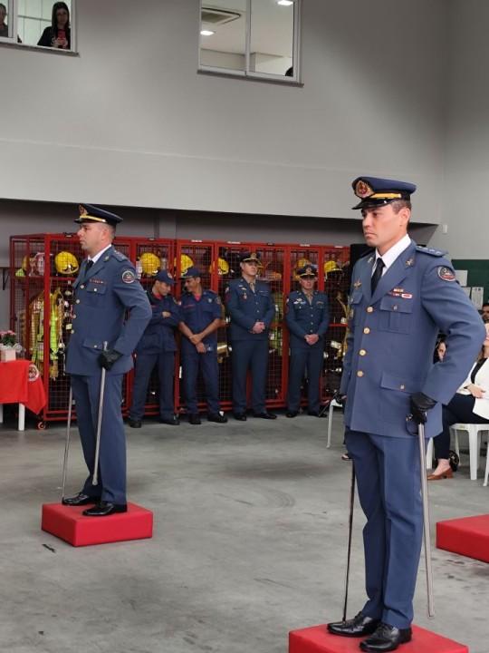 Cerimônia de Troca de Comando e Entrega de Equipamentos no Corpo de Bombeiros Militar de Santa Catarina em Biguaçu