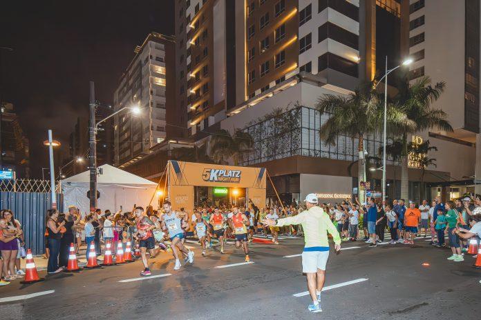 Corrida noturna 5K-Platz em São José
