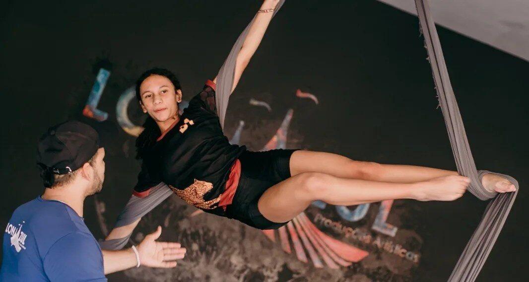 Imagem representativa de acrobacias circenses em São José