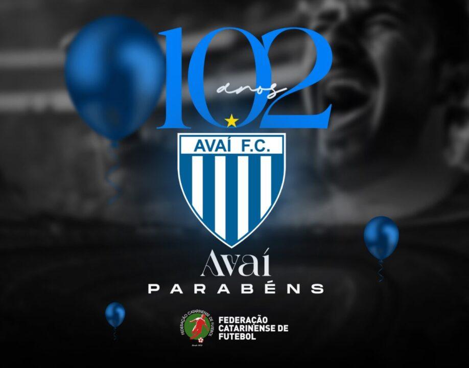 Escudo do Avaí Futebol Clube - 102 Anos de Conquistas