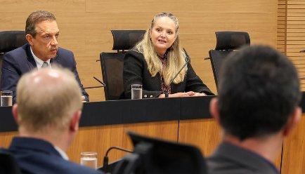 Lideranças do agronegócio em reunião com o MPSC