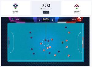 Equipe da UFSC na Liga Nacional de Programação de Futebol de Robôs