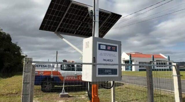 Estação Meteorológica próxima ao bairro Frei Damião em Palhoça