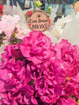 Arranjo floral em destaque na ExpoFlores Bistek
