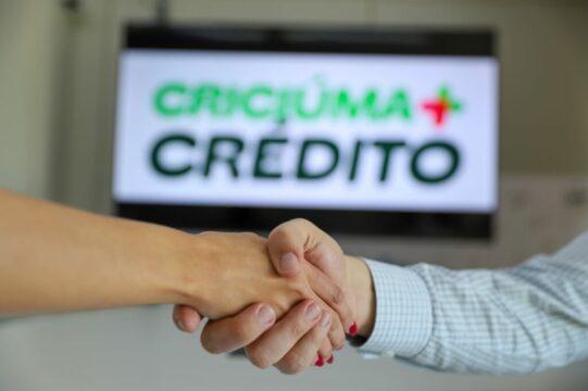 Imagem ilustrativa do lançamento do programa Criciúma + Crédito