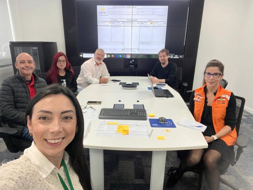 Imagem representativa do mapeamento de processos da Proteção Civil em Santa Catarina