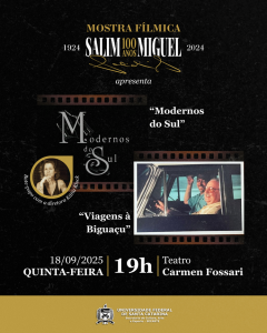 Evento de cinema em homenagem a Salim Miguel
