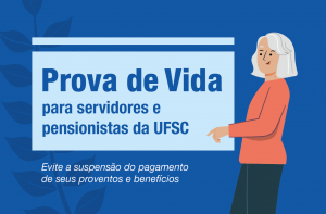 Aposentada realizando Prova de Vida