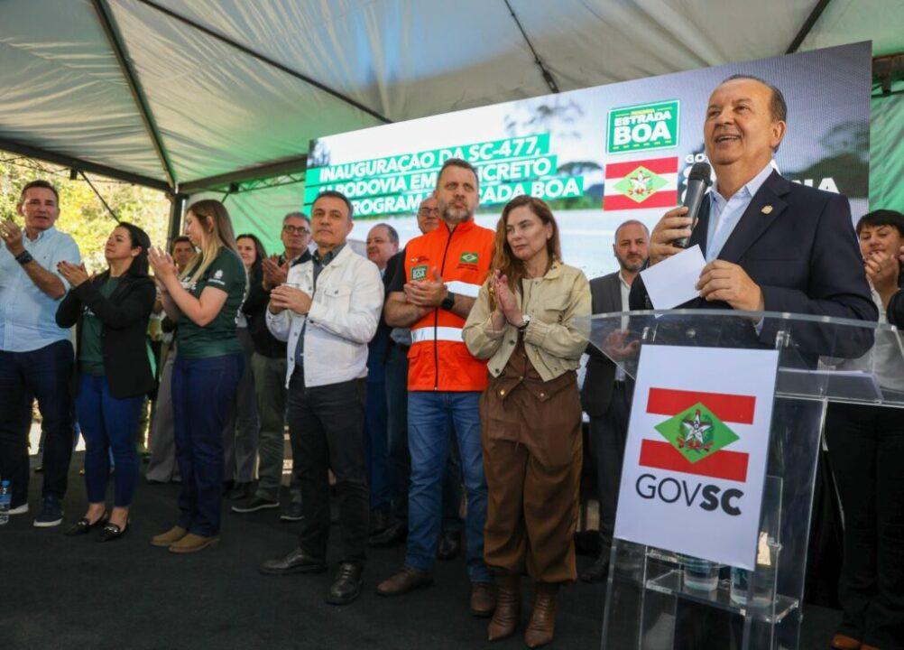 Restauração da SC-477 - Rodovia de Concreto