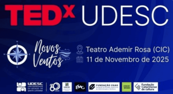 Imagem do Teatro Ademir Rosa, local do TEDxUdesc 2025 em Florianópolis