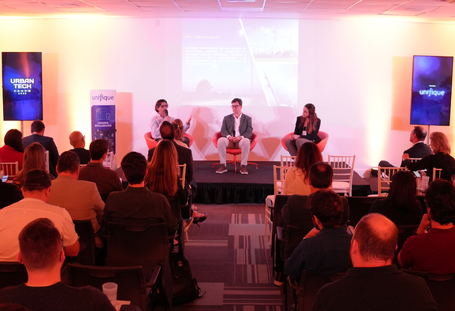 Evento Urban Tech Forum 2025 sobre parcerias público-privadas