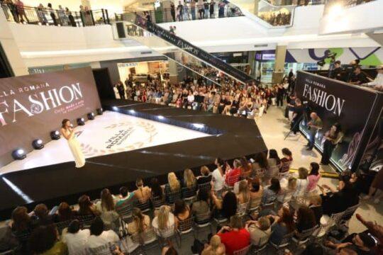 Desfile de moda no Villa Romana Fashion em Florianópolis
