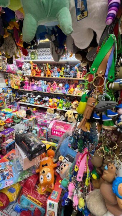 Brinquedos falsificados apreendidos pela Polícia Civil