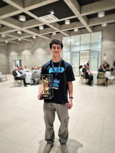 Aluno premiado no Copinaval