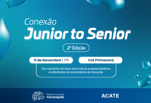 Empreendedor apresentando em evento