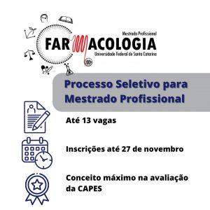 Imagem representando o mestrado profissional em Farmacologia na UFSC