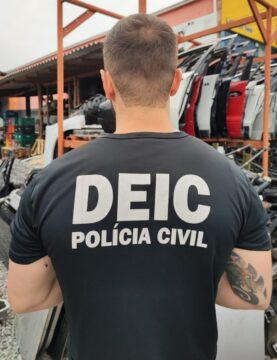 Polícia Civil interdita loja de autopeças em Palhoça
