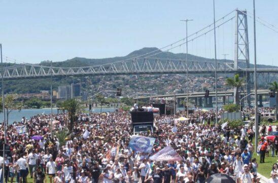Polícia Civil na Marcha para Jesus em Florianópolis