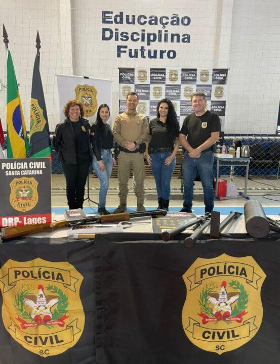 Polícia Civil participando da Feira de Profissões