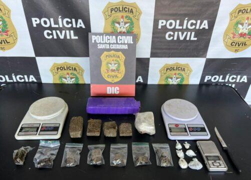 Prisão de indivíduos por tráfico de entorpecentes em Indaial