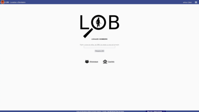 Sistema LOB - Corpo de Bombeiros Militar de Santa Catarina