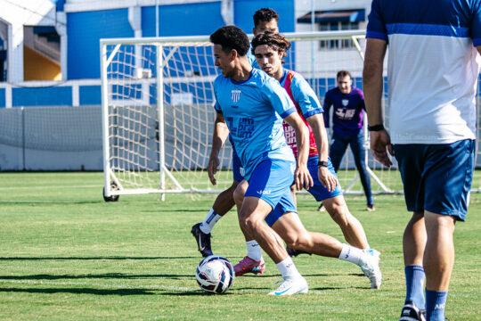 Elenco completo do Avaí se prepara para enfrentar o Vila Nova