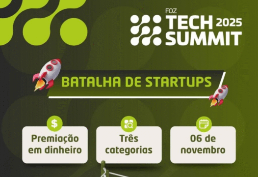 Batalha de Startups no Foz Tech Summit 2025 em Itajaí